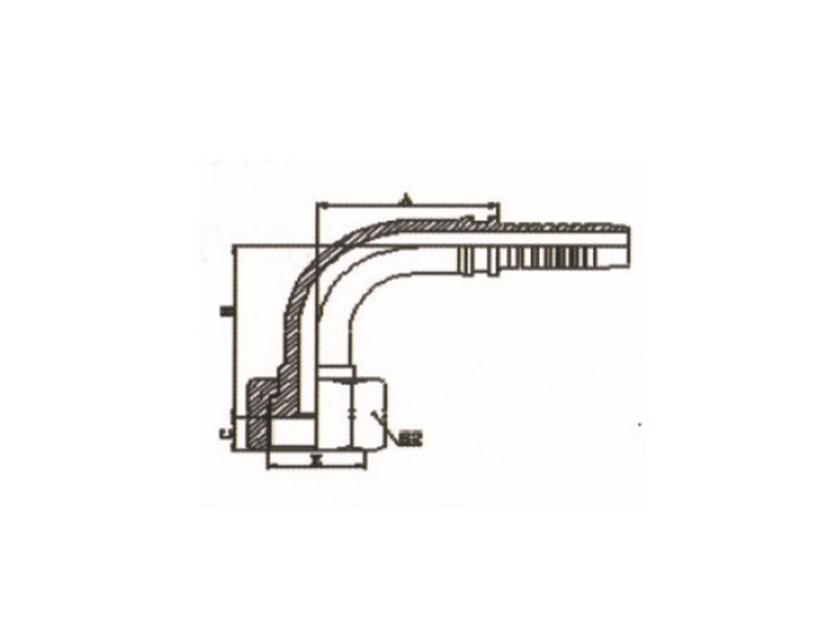 90°ORFS内螺纹平面 ISO 12151-1-SAE J516
