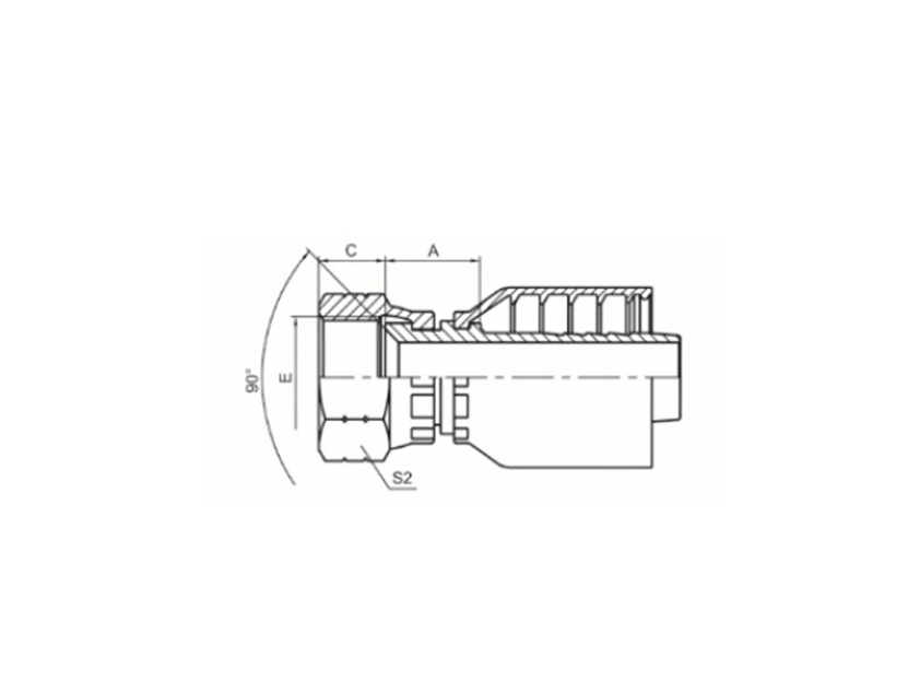 美制SAE内螺纹90°内锥面 SAE J513